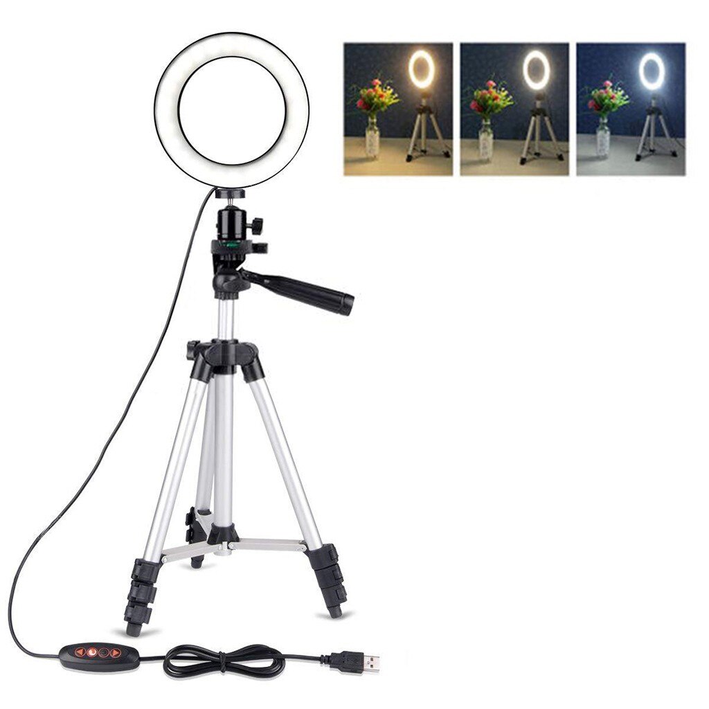 18 Inch LED Ring Light Kit With Stand, 480 LED Beads, Dimmable 2700K-6500K For Makeup, Photography & Video