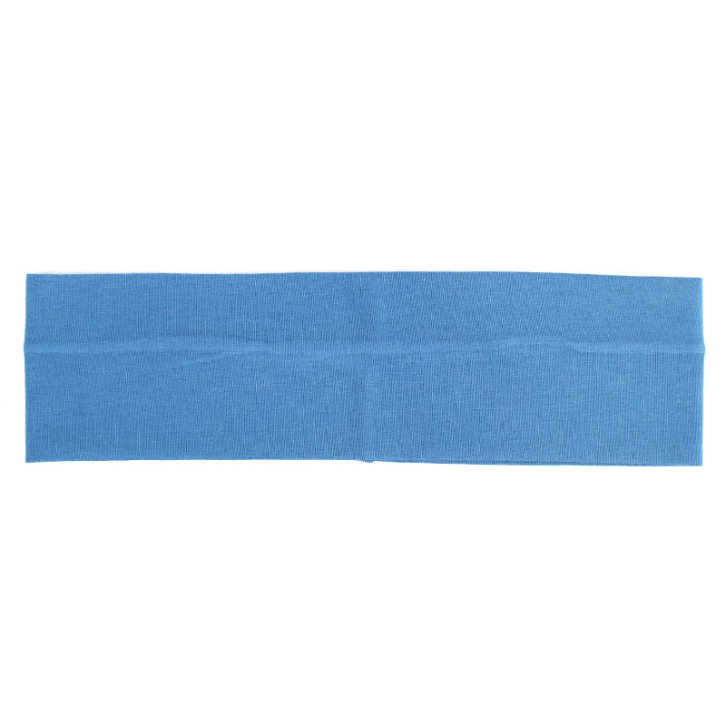 Geebro women's headband, 7 cm cotton plain flat headbands for girls, summer ladies' elastic stretch hair band: Black