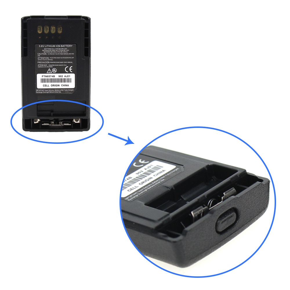 Batteri til motorola mtp 850 cep 400 fotn 6574 fotn 6574a pmnn 6074 ap-6574 2200 mah