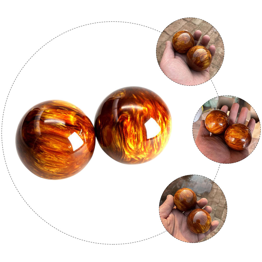2pcs Smooth Handballs Health Exercise Balls Hand Balls Hand Massagers