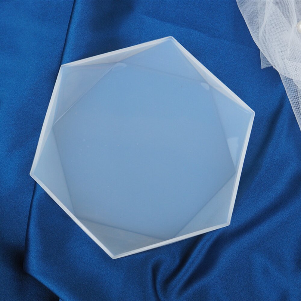 Stor rhombus rektangel form silikone forme epoxy harpiks diy geode underlag form til bakker