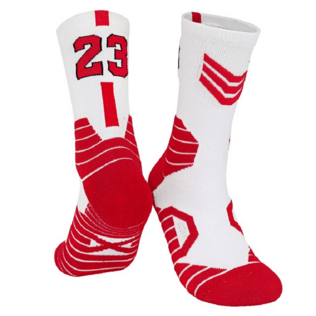 In-tube basketball sokker voksne børn fortykket håndklæde bund skridsikre sportssokker elite sokker basketball sokker: 5