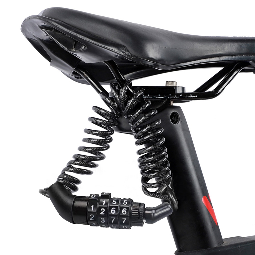 Verrou de casque avec mot de passe, avec câble en acier, cadenas pour vélo, Anti-vol, accessoires pour moto, Scooter, vtt
