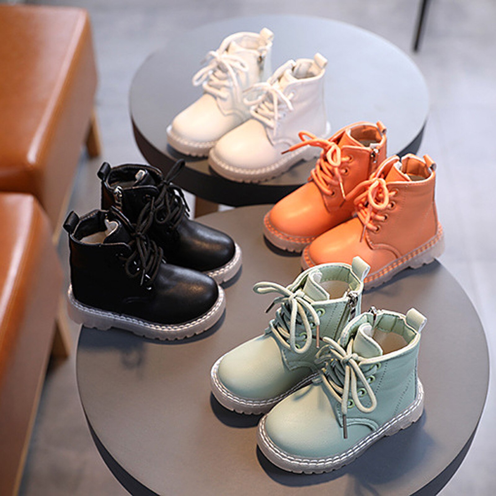 Citgeett – bottes chaudes en coton pour enfant, chaussures de neige pour fille, collection automne-hiver