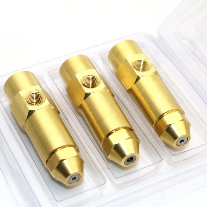Brass Boiler Combustion Nozzle Waste Burner Oil Nozzle Gas Burner Siphon Air Atomizer Spray Head ignitor fuel accessories