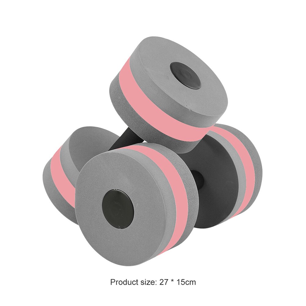 Mancuernas de espuma de agua para piscina, mancuernas acuáticas para ejercicio aeróbic acuático, pesas de gimnasia corporal para piscina, 2 uds.: A Grey