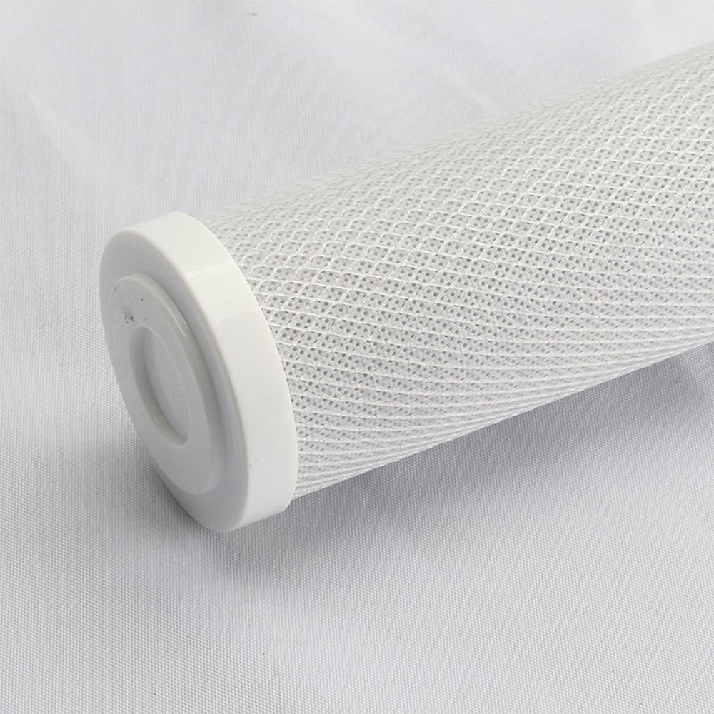 2 PCS 10 inch plug-in water purifier filter compressed activated carbon filter slot CTO filter sintered carbon universal filter