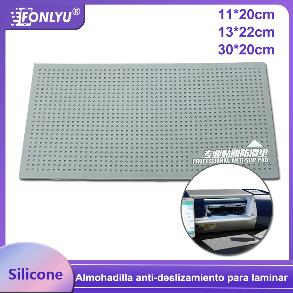 Almohadilla antideslizante de silicona FONLYU, hoja de hidrogel para teléfono móvil, herramientas de laminación de película, pegatina trasera, herramienta de reparación de teléfono móvil