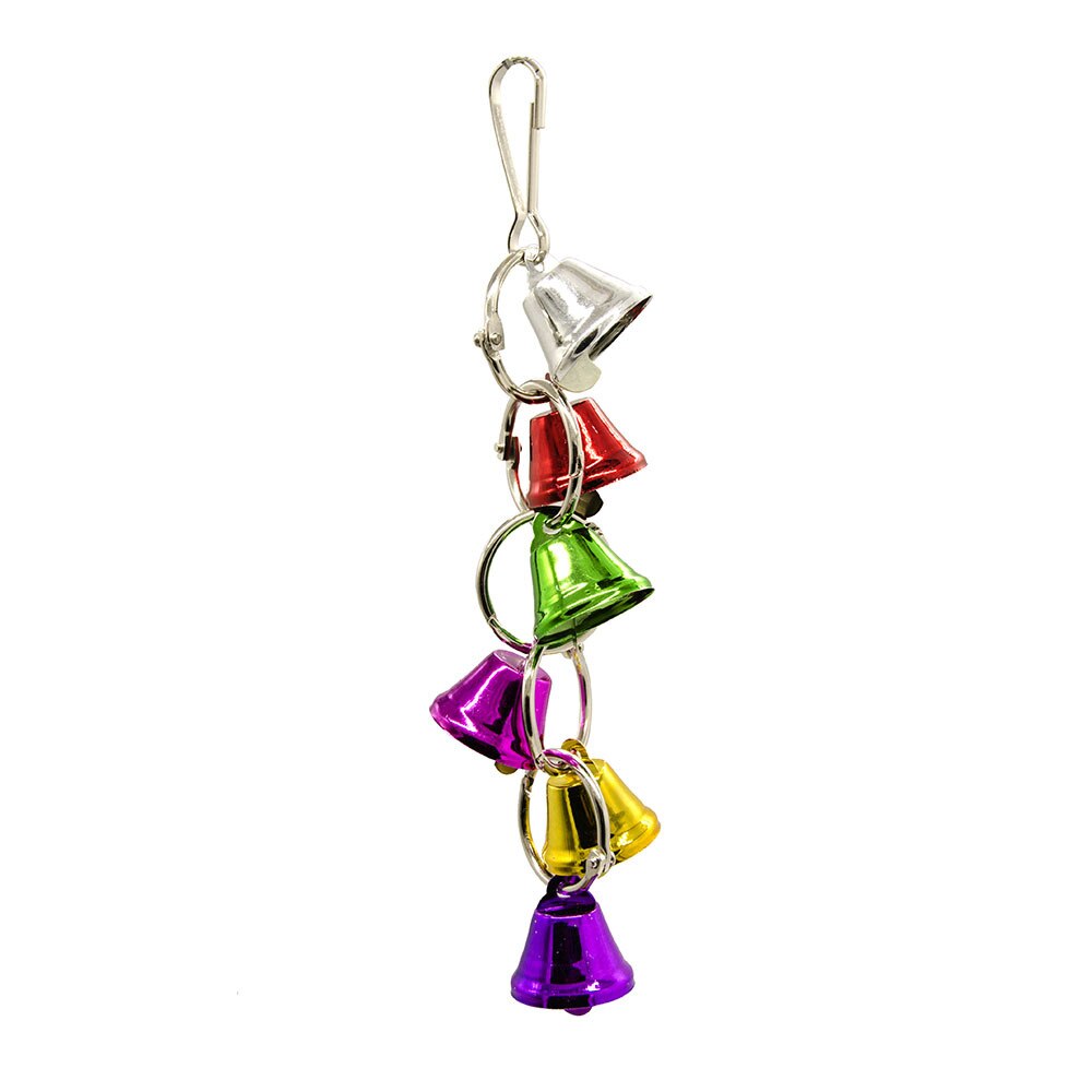 Campanas para pájaros, loros, juguetes, jaula, accesorios, suministros, periquito colgante para juguete, periquito, jouet, perroquete, vogel speelgoed: S Random color