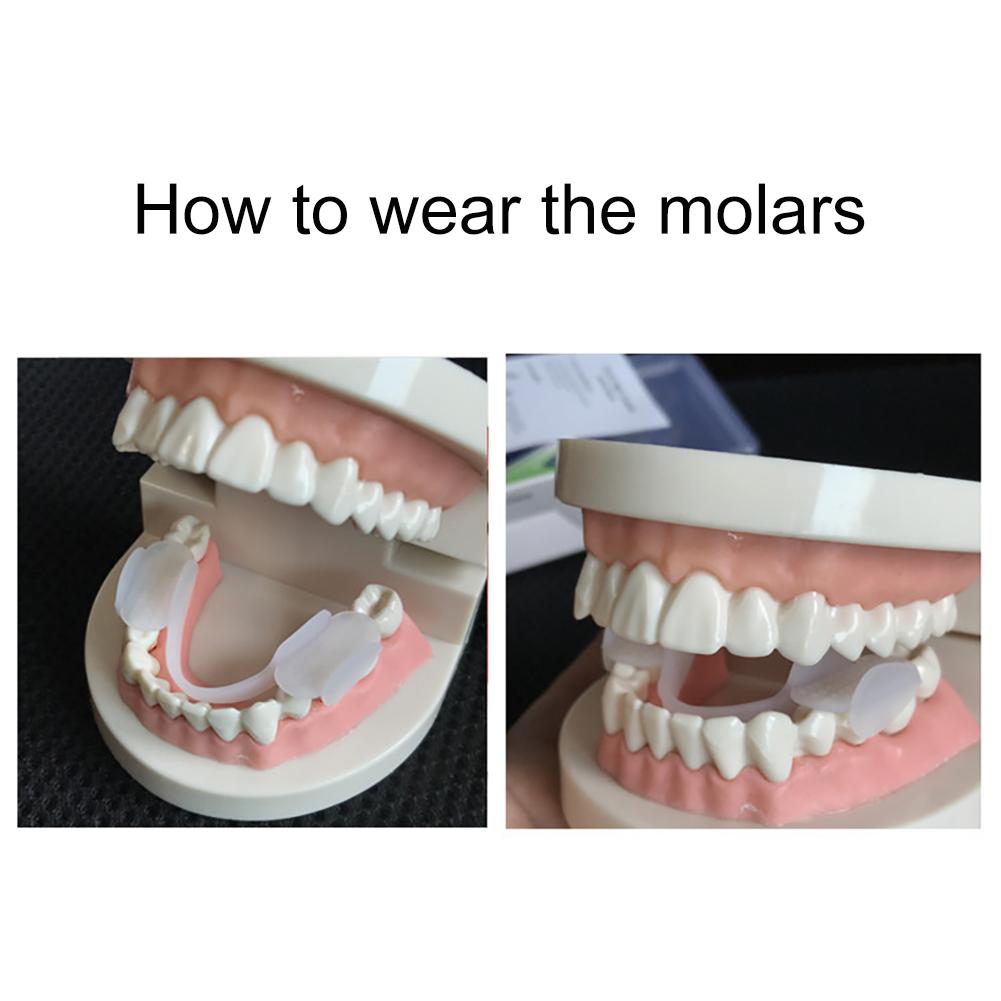2Pcs Soft Silicone Teeth Grinding Dental Night Protector Guard Anti-molar Braces