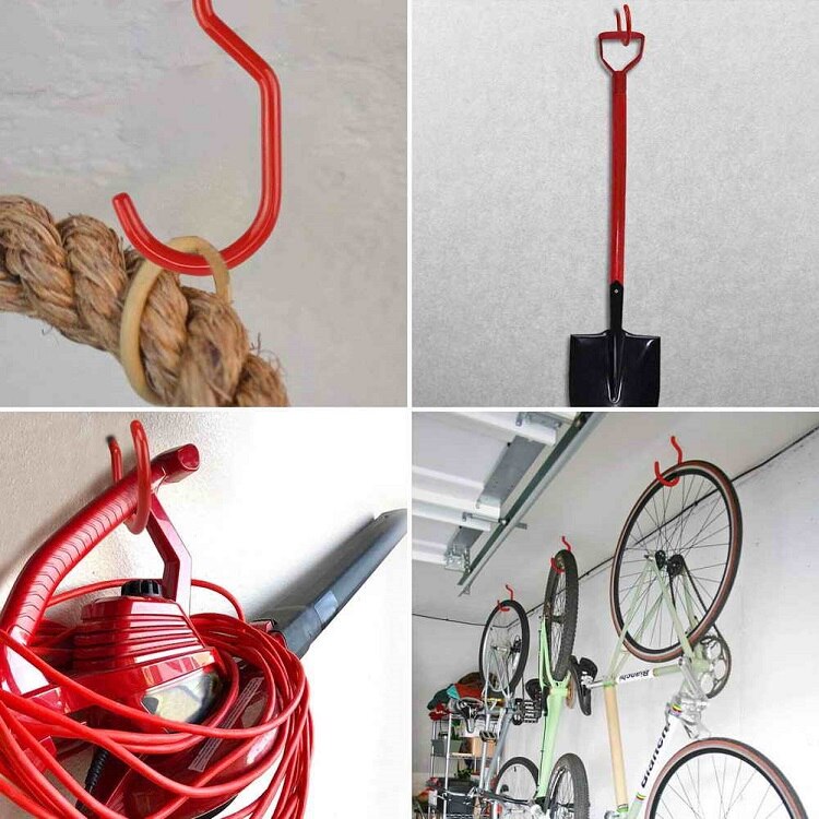 Krog til ophængning af cykelholder cykelholder vægkroge garageopbevaring stativophænget hardware til husforbedring cykelopbevaring