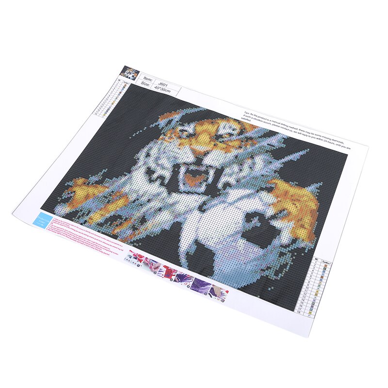 Bild färg explosion modell 30*30 diamant målning diy 5d tiger fotboll korsstygn vardagsrum sovrum målning