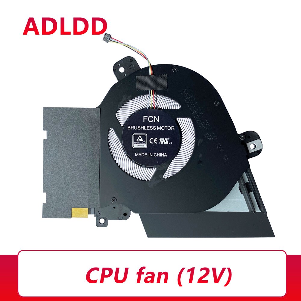 laptop cpu gpu cooling fan cooler for ASUS ROG ROG Zephyrus M15 GU502GV/GU/GW GU502LWS/LV/LW 13NR02X0T01011 13NR02X0T02011: CPU fan 12v