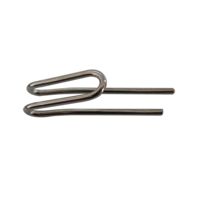 100 Pcs Curtain hooks Stainless Steel curtain tape Iron Hooks , Curtain Accessories Holdbacks for Window Decoration