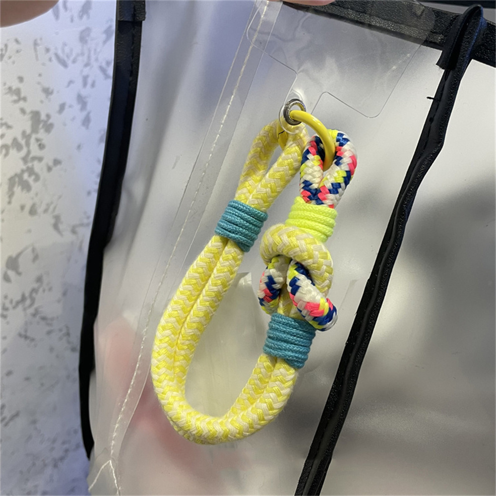 Korea Mobile Phone Lanyard Hanging Decoration Can Be Carried Twist Rope Anti-loss Pendant Strong Wrist Short Straps Band