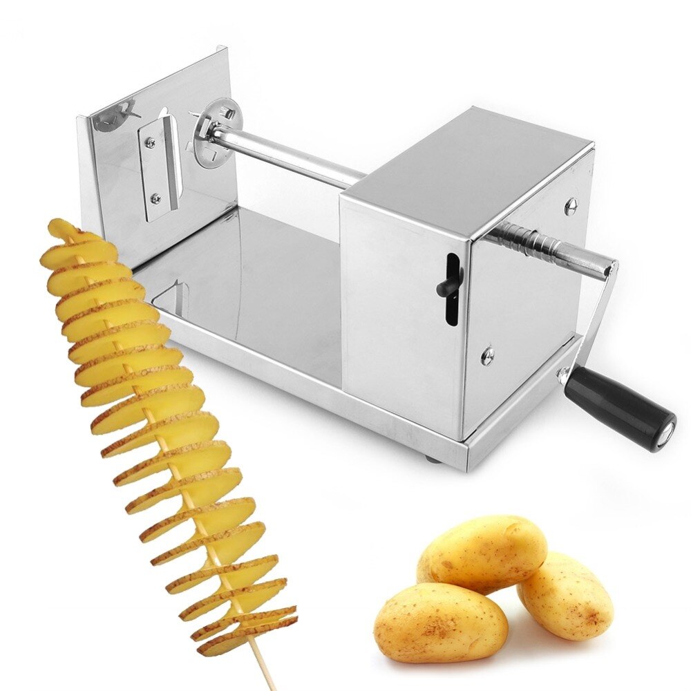 1 pz spirale patate Twister Tornado Cutter friggitrice tagliaverdure cucina utensili da cucina affettatrice di patate attorcigliata a mano QA 091