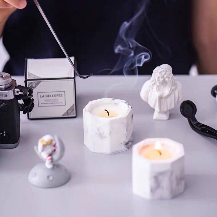 DIY Crystal Cement Mold Making Succulent Plant Flower Pot Resin Mold for Garden Planter Candle Pen Holder Crafts Base Home Decor