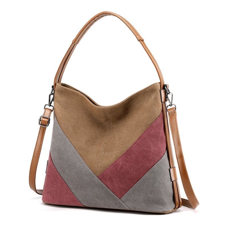 Vrouwen Handtas Canvas Vrouwelijke Schoudertassen Vrouwen Messenger Bags Dames Casual Tassen Clutch Purse Crossbody Purse