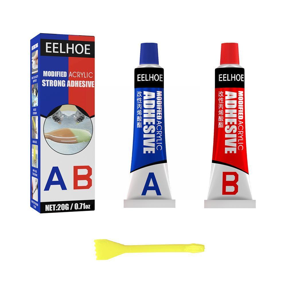 20g Ab Metal Repairing Adhesive Super Glue Iron Steel Special Auto Glue Plugging Welding Leakage Water Radiator T0t4