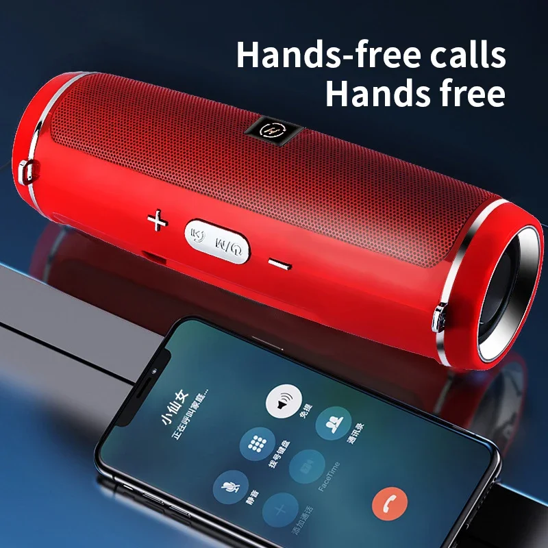 Caixa De Som - Altavoz inalámbrico portátil Bluetooth 200W Audio exterior de alta potencia 3D estéreo envolvente TWS FM voz RHDE