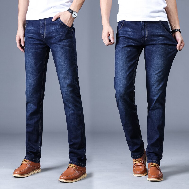 Men'S Classic Jeans Masculina Overalls Jean Homme Slim Hip Hop Pants Bretelles Pour Heren Spijkerbroek Pantalon: blue / 38