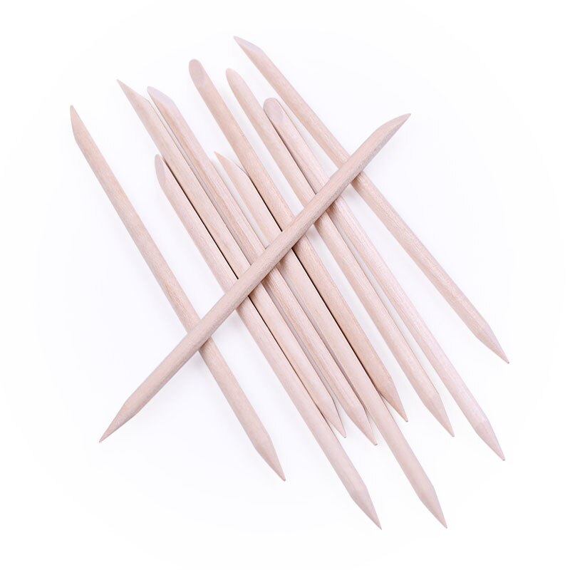Herramientas para punteado de uñas, 10 Uds., herramienta para quitar el bastón de madera con diamantes de imitación, para decoración de uñas, herramienta de accesorios para uñas #575