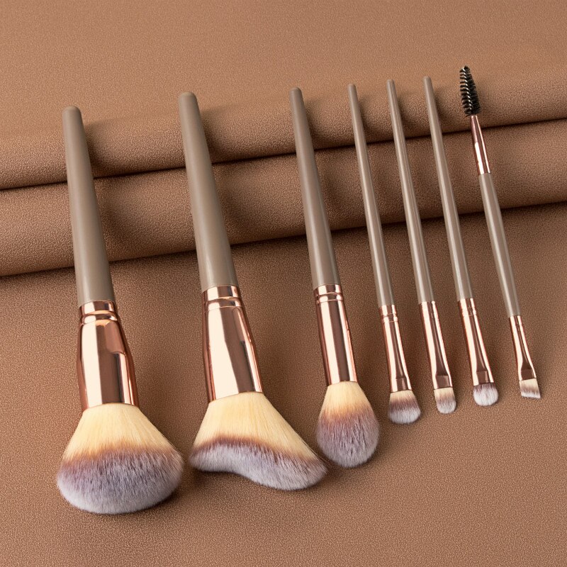 Brocha de maquillaje opcional para amigo de la piel, brocha para sombra de ojos, base, polvos correctores, brocha mixta para cara, ojo, labio, herramienta cosmética, 7/10/15 Uds.