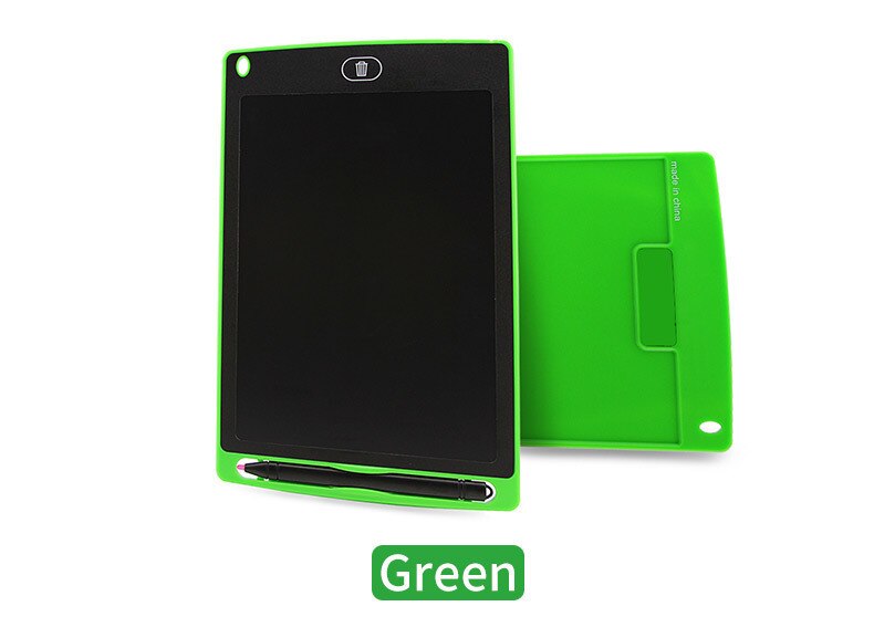 8.5 Inch LCD Writing Tablet Digital Electronic Notepad Kid's Ultra Thin Handwriting Pad Mini Message Note Memo Drawing Board: Green  