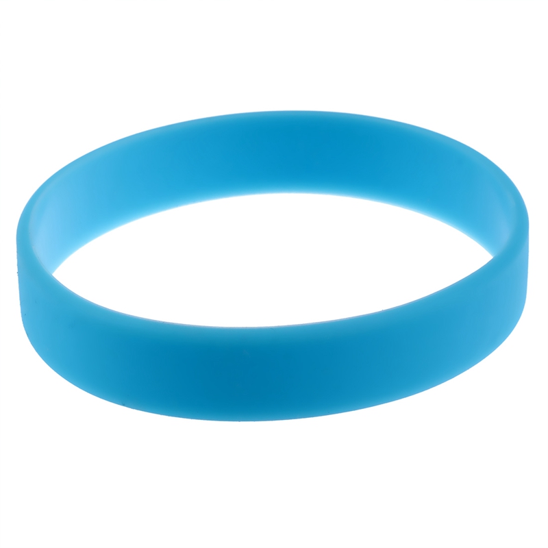 Mool 2x silikon-gummi-elastik-armband, armband, armreif, himmelblau