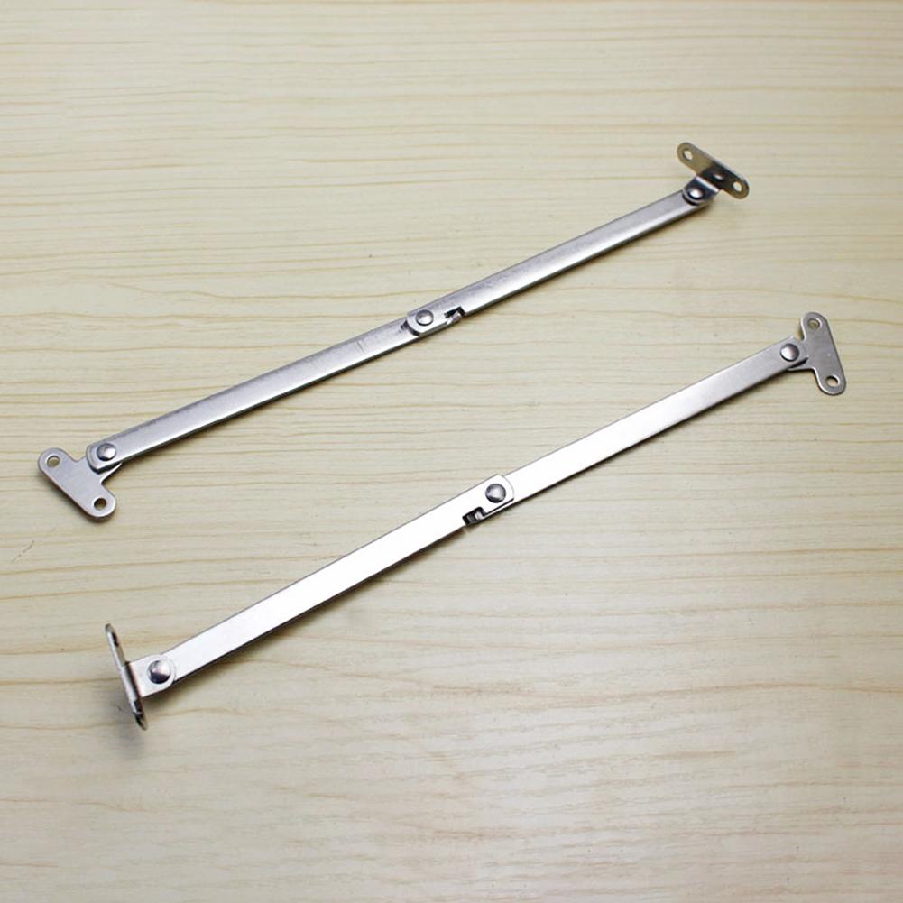 2pcs Kitchen Cabinet Adjustable Stays Door Lift Up Lid Support Door Stay Hinge Fold Strut Folding Trolley Door Rod