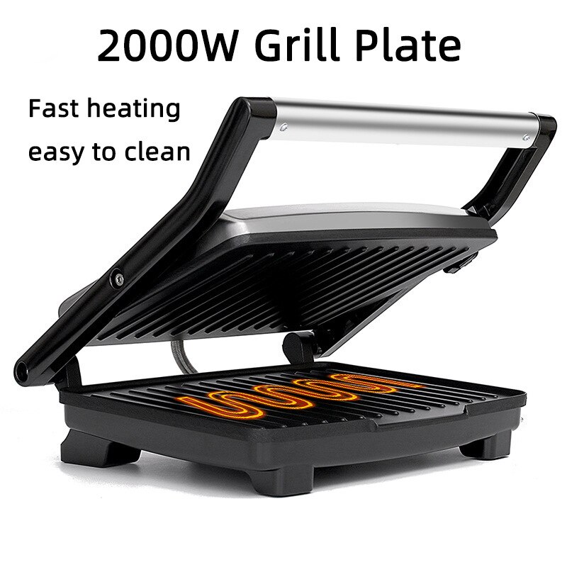 Electric Grill Multi Baker Barbecue Machine BBQ Kitchen Machine Griddle Smokeless Grilled Meat Baking Pancake Maker