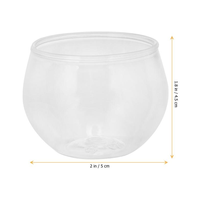12Pcs 75ML Dessert Display Cups Simple Cupcake Cups Dessert Cups Reusable Drink Cups Transparent