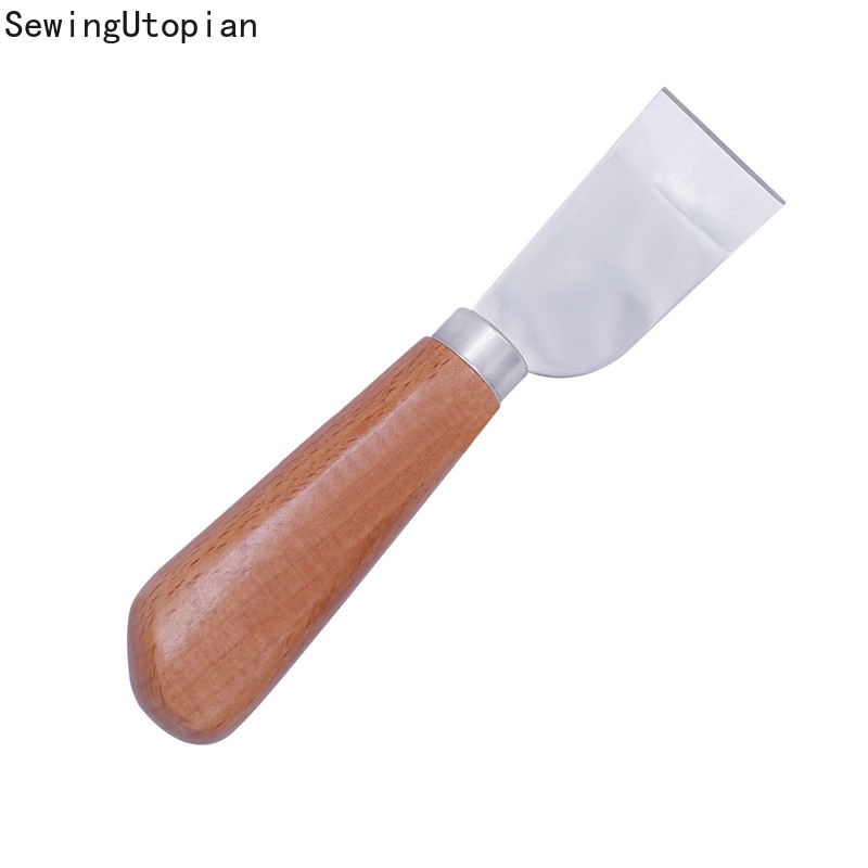 DIY Leathercraft Tool Skiving Sharp Handle Knife Japanese Slanted Skiver Knife Leather Craft Angled Skiff Beveler Cutting Knife