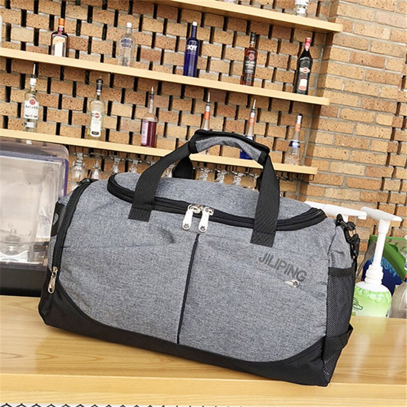 Bolsa de viagem dos homens quentes grande capacidade mulheres bagagem esporte duffle sacos masculino lona grande viagem dobrável bolsa ombro 632