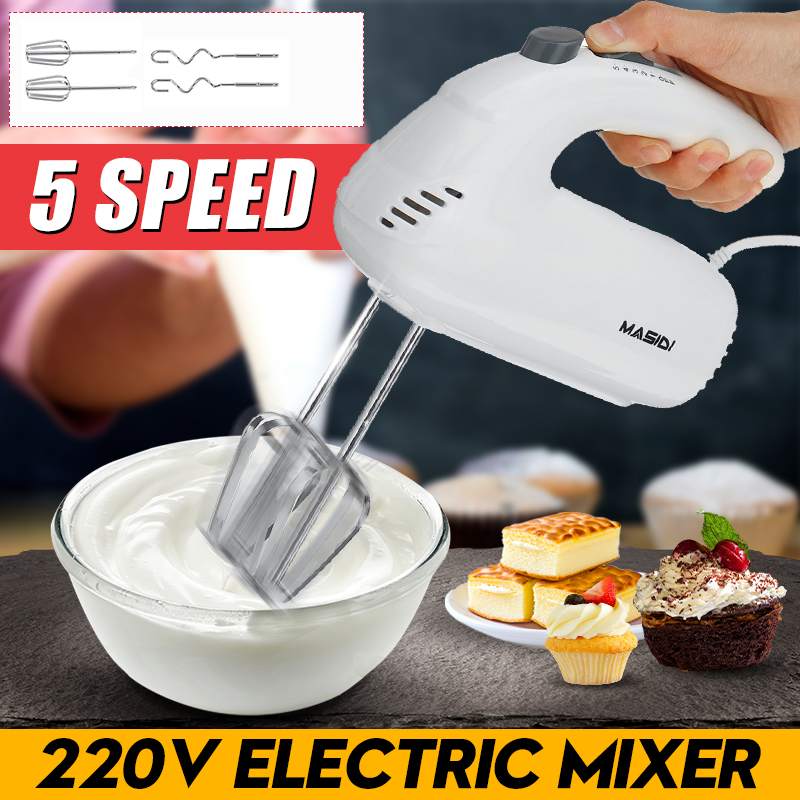 Elektrische Ei Verdelers 5 Snelheid Elektrische Mixer Elektrische Hand Mixer Garde Handheld Eiklopper Voor Cake Ei Melk Frothers eu