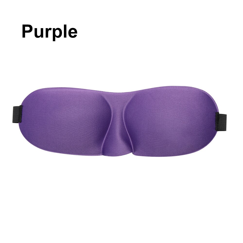 Polyester Schwamm Auge Maske Weich Gepolsterte 3D Schlaf Schwamm Masken Abdeckung Reise Rest Augenbinde Schatten Schlafen Nacht Auge Masken: Violett
