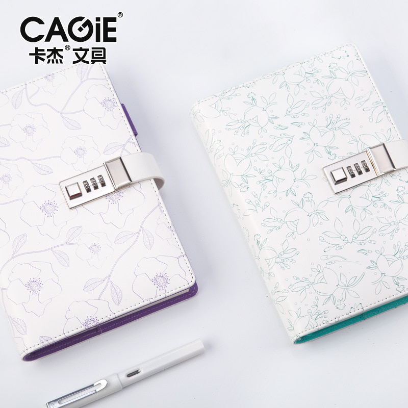 A5 Diary Agenda Planner Organizer Wonderful Notebook and Journal with Lock Line Blank Note Book Back to School Travel Handbook