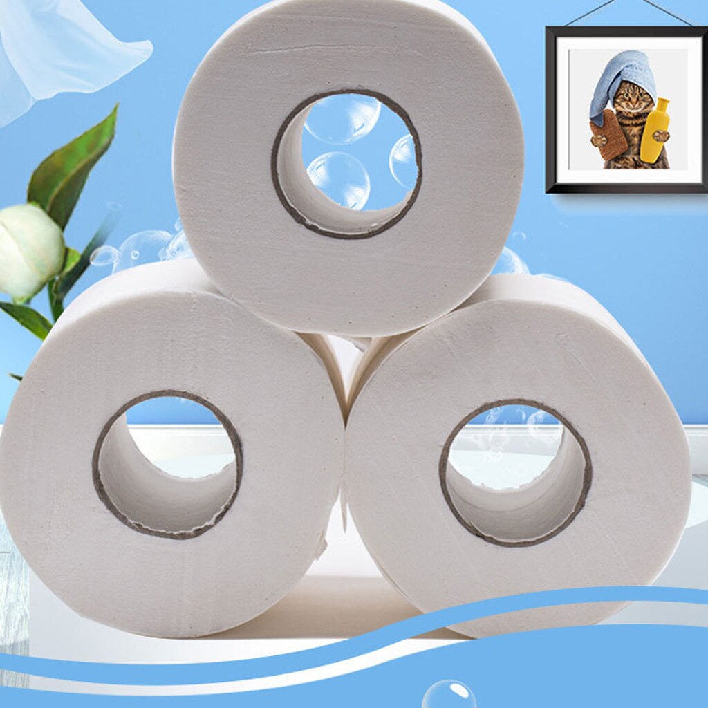 10 rollos de papel higiénico de 4 capas, rollo de papel higiénico blanco, paquete de toallas de papel, papel higiénico, papel higiénico para el hogar, papel higiénico