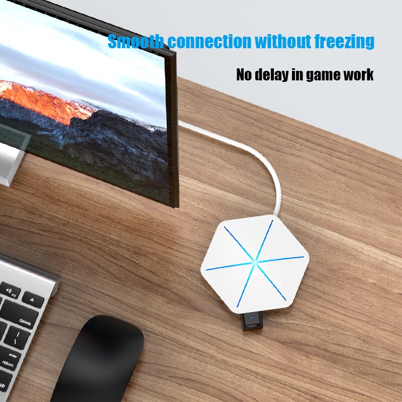 Répartiteur OTG 6 ports USB Hub, 7 modèles, avec lecteur de carte SD TF, lumière RGB Cool, USB 2.0 3.0, pour ordinateur de bureau et portable