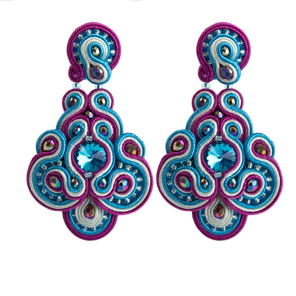 Kpacta Vintage Soutache Handgemaakte Sales Oorbellen Voor Vrouwen Dangle Charms Accessoires Bohemian Soutache Mode-sieraden 2022