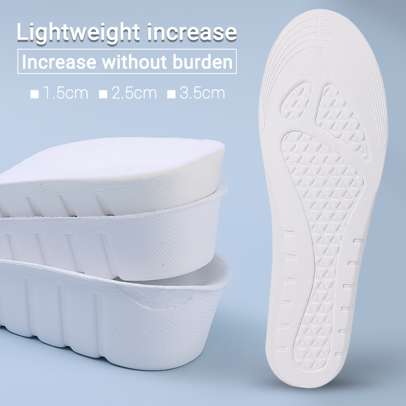 Orthopedische Hoogte Verhoging Inlegzolen Voor Vrouwen Mannen Onzichtbaar 1.5-3.5Cm Traagschuim Schoenen Pad Ademende Voetverzorging Binnenzool Comfort