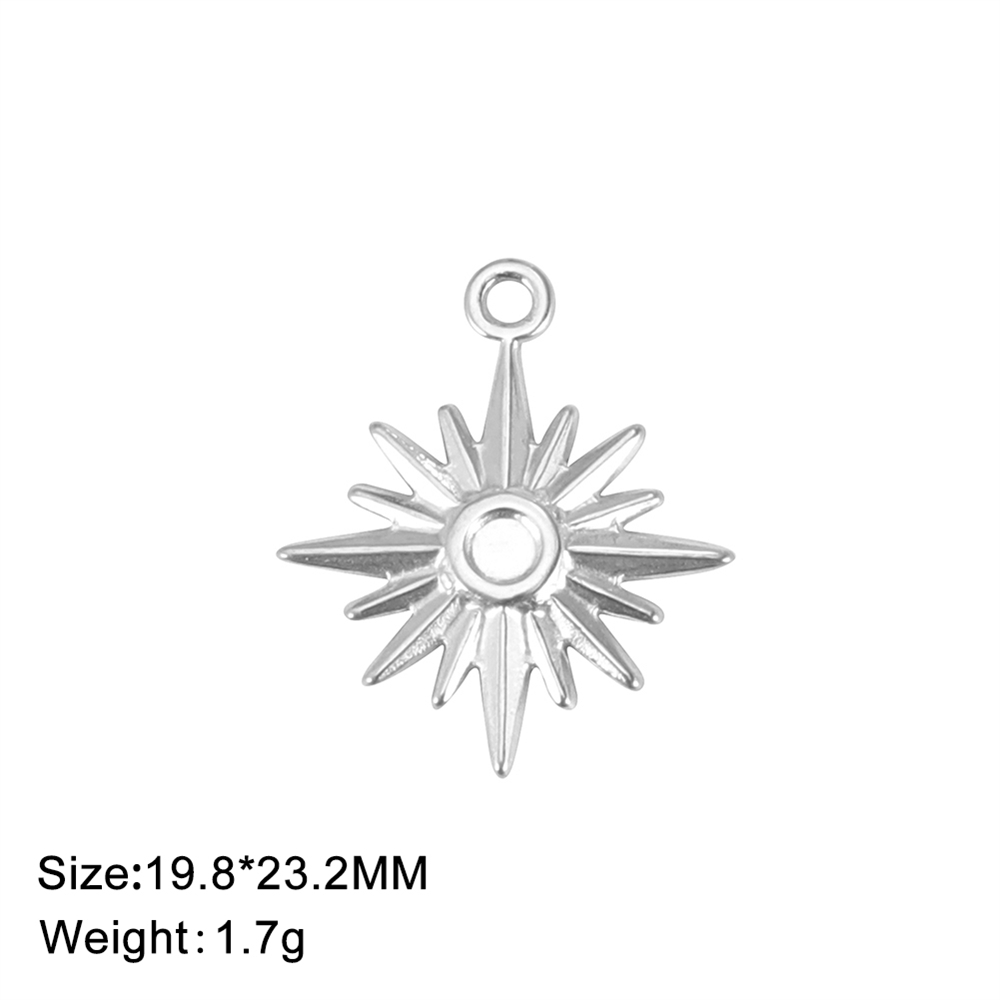 5 stks/partij Zeester Liefde Harten Bedels Voor Handgemaakte Sieraden Diy Rvs Kettingen Armbanden Hangers Accessoires