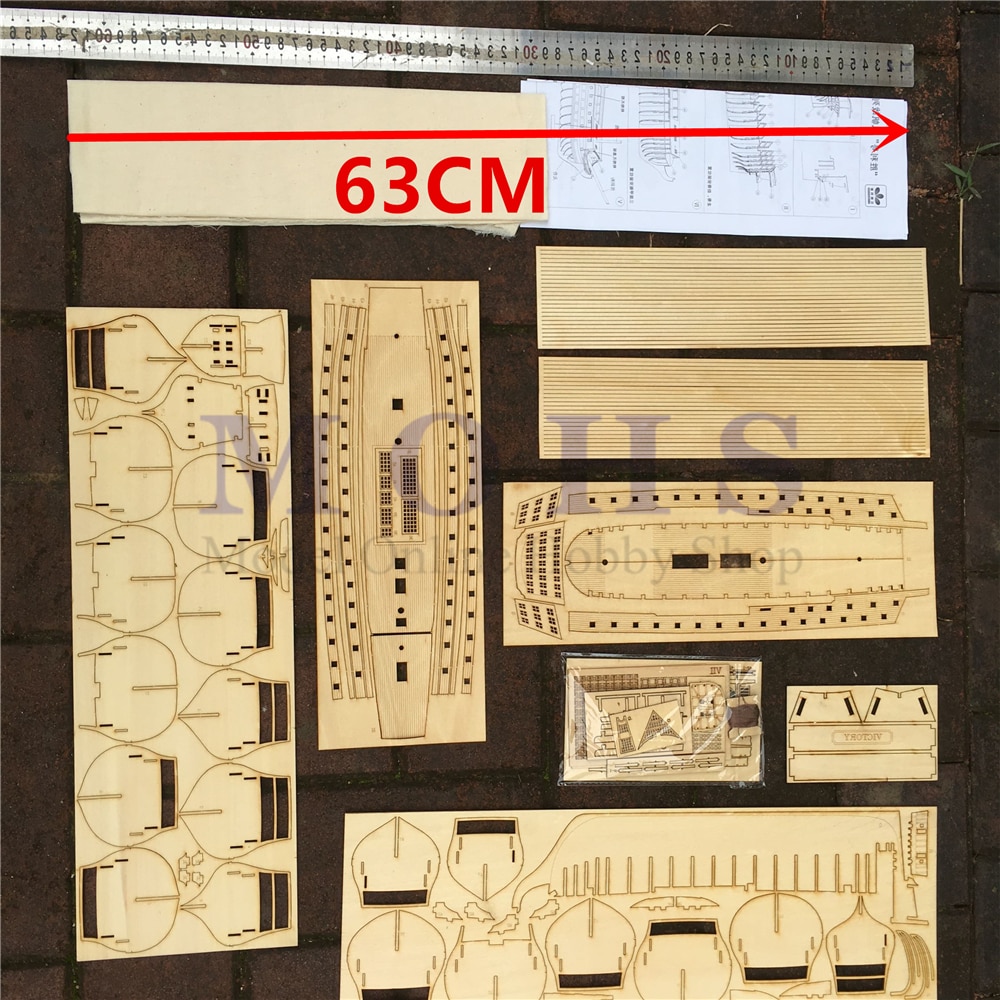 Træ skala model skib 1/200 samling model kits klassisk træ sejlbåd model sejr skala træ model skib kits