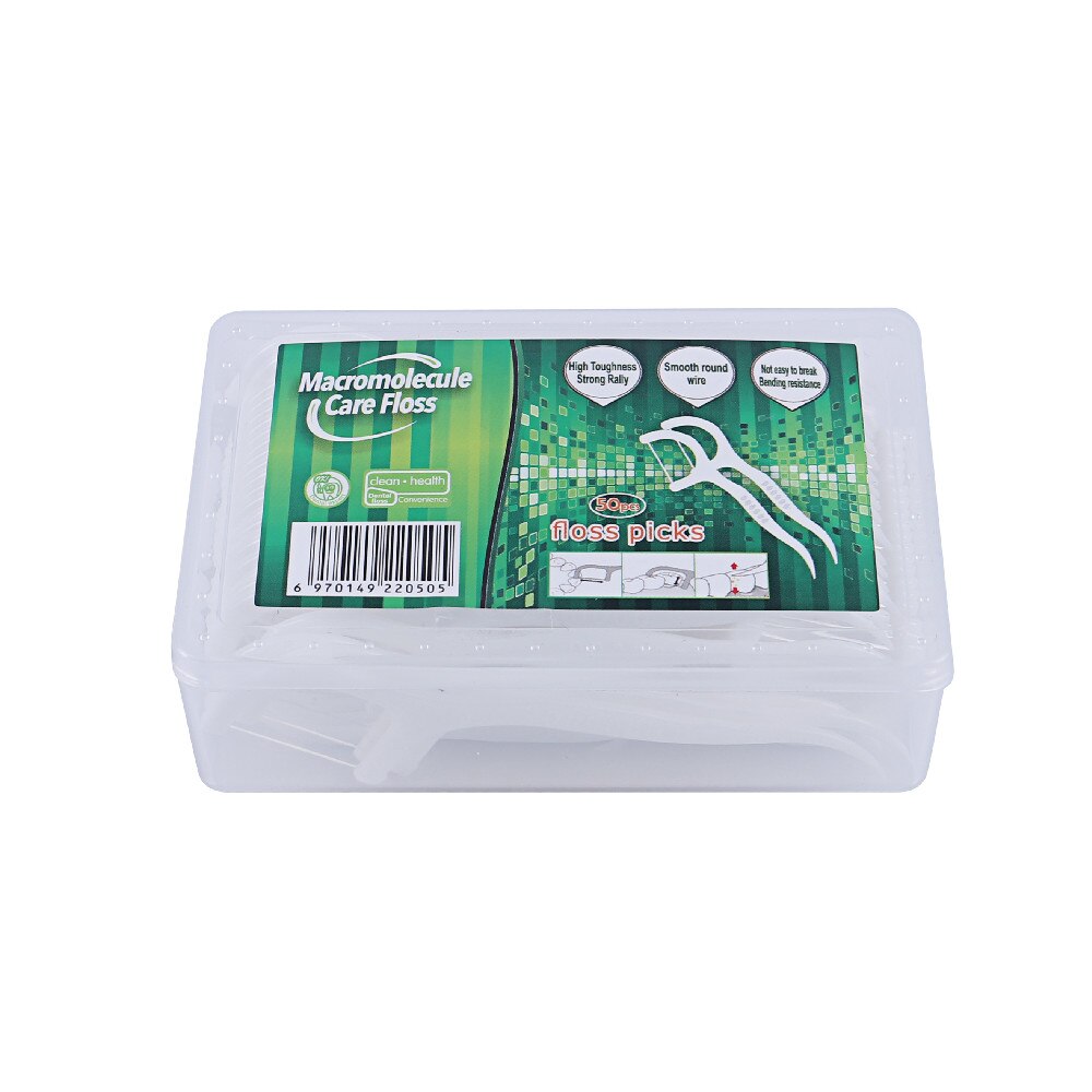 100pcs Dental Floss Flosser Picks Teeth Toothpicks Stick Tooth Clean Oral Care Interdental Brush Teeth Stick Floss Pick Cleaning: 50pcs ( With box)