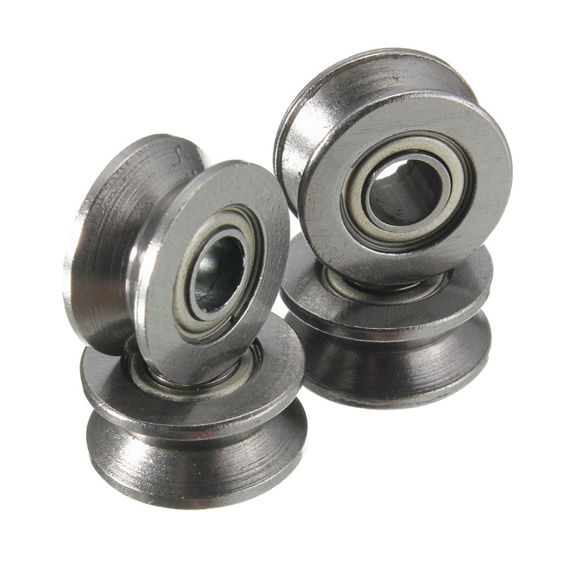 10pcs/sets 624VV Ball Bearings V Groove Pulley Bearing Used In Rail Track Linear Motion System Ball Bearing Hardware