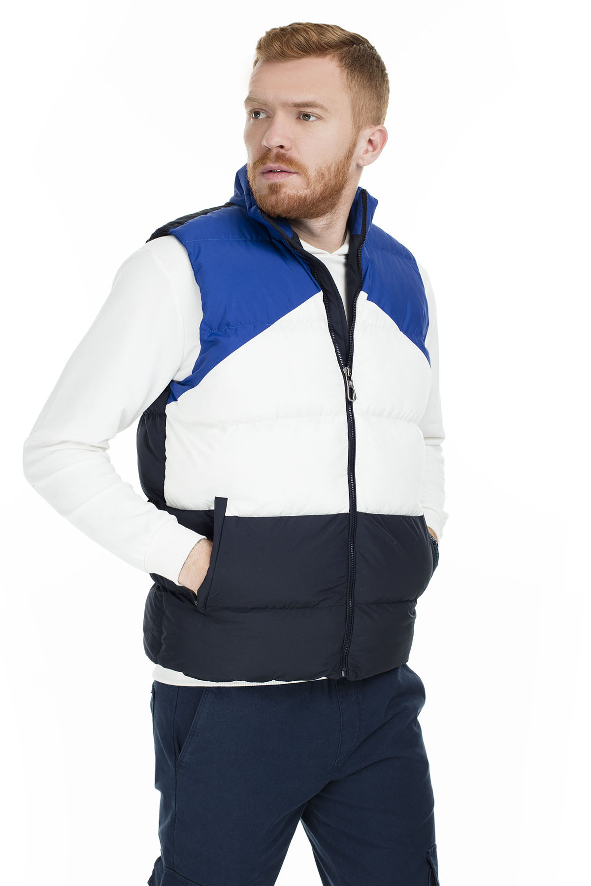 Buratti Rechtop Kraag Slim Fit Vest Mannen Vest 5622352 W0