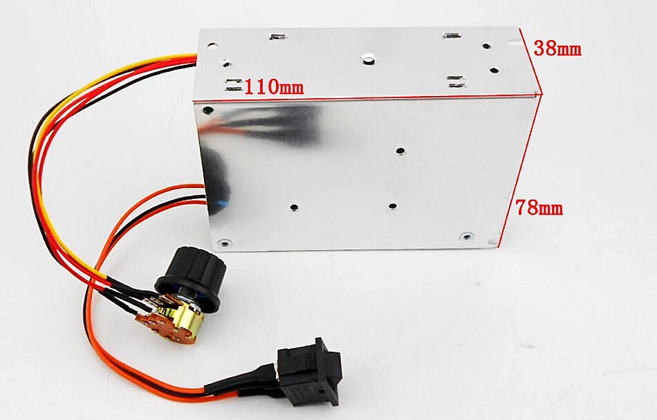 PWM 40A DC motor speed controller 12v 24v 36v 48v Adjust motor regulator control inverted switch reversing switch