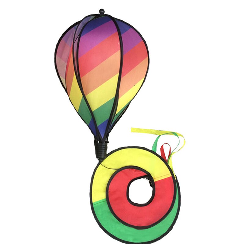 1Pc Rainbow Stripe Windsock Air Balloon Wind Spinner Outdoor Kids Toy