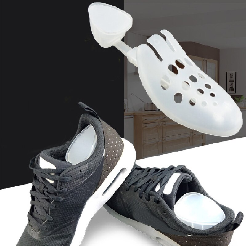 2 Stuks Verstelbare Mannen Vrouwen Plastic Schoen Brancard Duurzaam Zwarte Schoenen Houder Voor Laarzen Schoen Expander Extender Ondersteuning Keeper