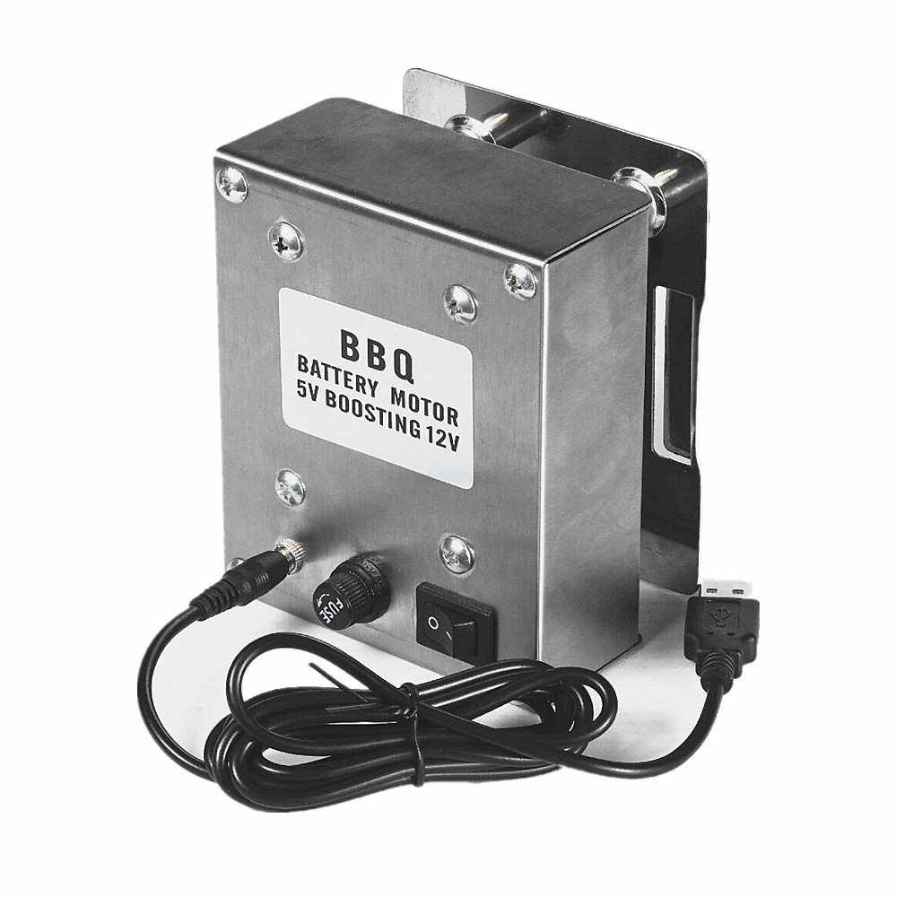 30 kg usb bbq motor, electric rotisserie, rotating motor, grill barbecue spit, metal rotisserie motor, moteur tourbroche 5v to 12v: Default Title
